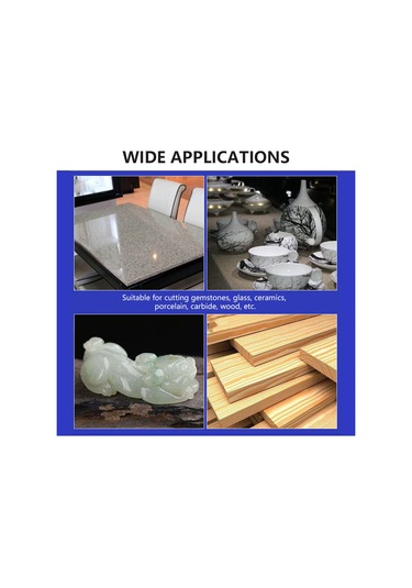 Moveevo 10'lu Pürüzlü Taş Kesim Disk Seti: 3 Delikli + 7 Deliksiz Disk, 3mm Mandrel Çapı, 16-40mm Disk Çapları, Depolama Kutusu İçerir