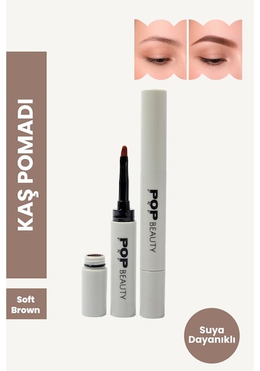 Kaş Sabitleyici Ve Şekillendirici & Kaş Pomadı, 2'li Kaş Bakım Seti Soft Brown