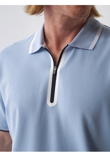 Xint Mavi Pamuk Dokulu Regular Fit Tişört 502200 Xint Mavi Pamuk Dokulu Regular Fit Tişört 502200