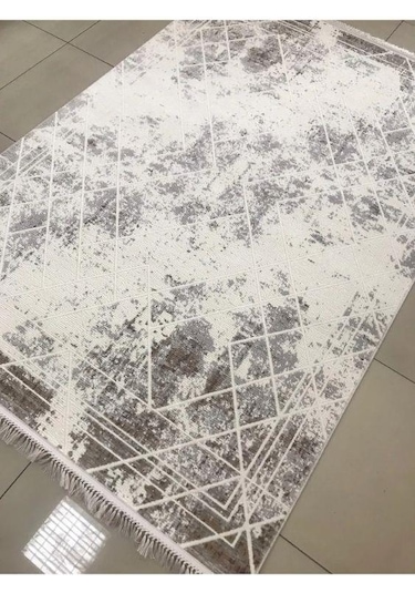 Padişah Halı Santo 60892 071 Serisi Akrilik Salon Oturma Yatak Odası Halısı Kahverengi - Bej