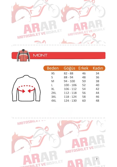 Aux Motosiklet Montu Body Armor Tam Korumalı Zırhlı Xl-2421