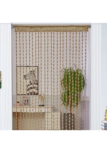 1x2 M Kapı İpi Perde Kurdele İplik Saçak Pencere Paneli Oda Bölücü Düğün Kahve Dükkanı Restoran Parçaları İçin Sevimli Şerit Püskül BEYAZ