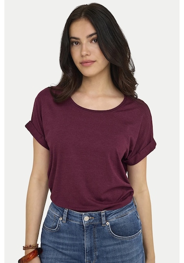 Only Bayan T Shirt 15106662 Vişne