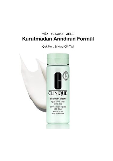 Clinique All About Clean Liquid Facial Soap Extra-Mild Yüz Temizleyici 200 ML