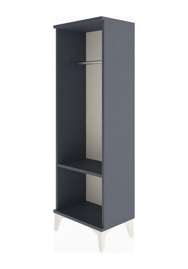 Arges Dolap Tek Raflı Tek Askılı 44x30x134 Antrasit-antrasit Antrasit