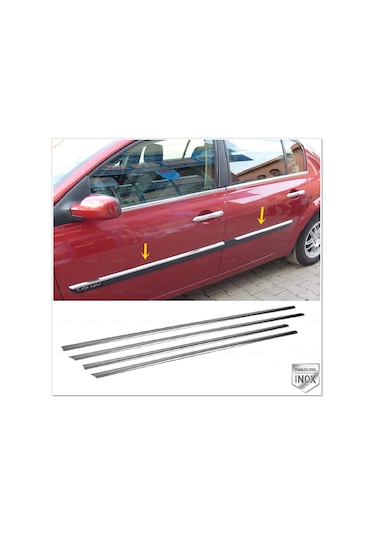 Renault Megane 2 Krom Yan Kapı Çıtası 4 Kapı 2002-2006 ince