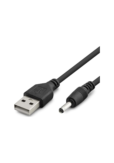 Tablet Şarj Kablosu Usb To 3.5 1.35 1m Siyah Hdx1320