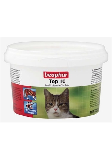 Beaphar Top 10 Kediler için Multi Vitamin 180 Tablet