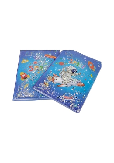 Sulu Kapak Uzay Model Çizgili Defter 60 Yprk Nb-765 Mavi