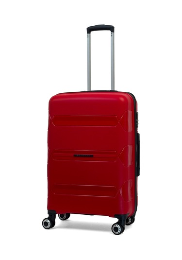Lucas Polipropilen Kırılmaz Valiz, Orta Boy Kırmızı