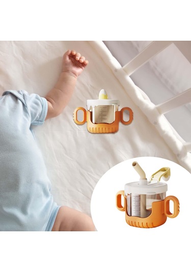 Dolıty Damlatmaz Bardak 10 Oz Karikatür Taşınabilir Turuncu