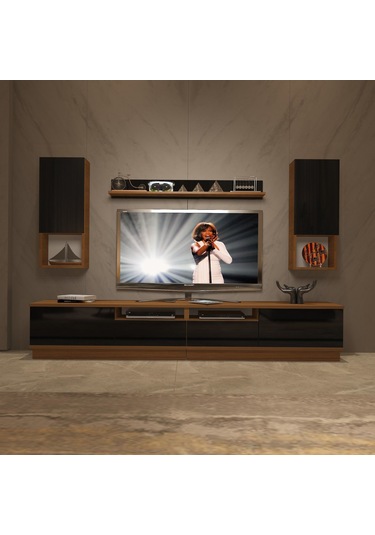 Decoraktiv Trendstyle 5220das Slm Tv Ünitesi Tv Sehpası Ceviz - Siyah
