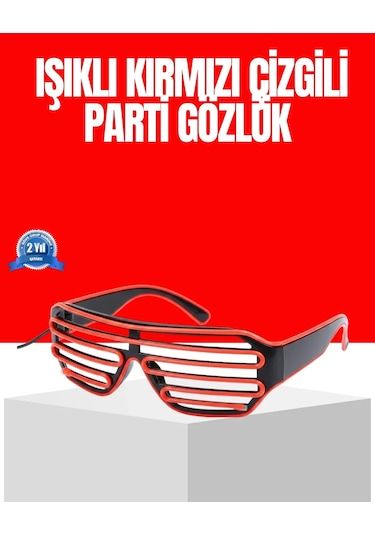 Dikkat Çeken Tasarımlı Led Işıklı Eğlence Gözlüğü "
