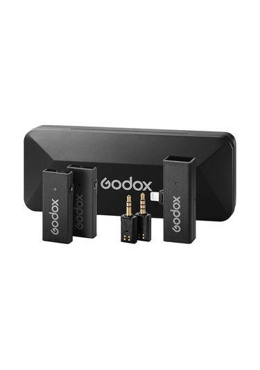 Godox MoveLink Mini Kablosuz Mikrofon Kit2 (Siyah)