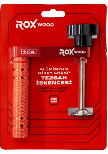 Rox Wood 0303 Alüminyum Dikey Marangoz Tezgah İşkencesi 20 Mm