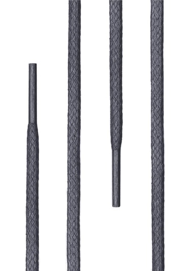 110 Cm 4 Mm Koyu Gri Yuvarlak 1 Çift Ayakkabı Bağcığı Gri