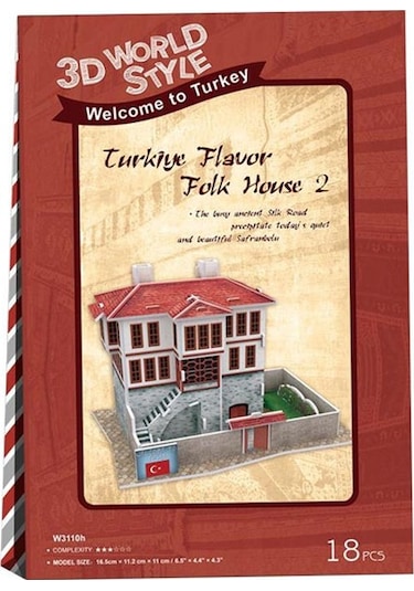 Cubicfun 3d Puzzle 18 Parça Türk Halk Evi 2 W3110h