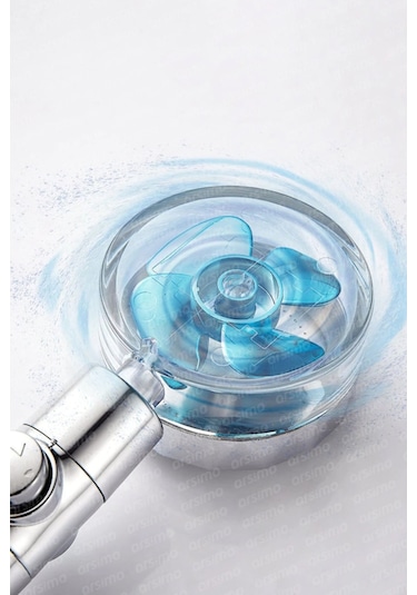 Kenpazar Duş Başlığı Turbo Pervaneli Serinletici Tasarım Çok Renkli