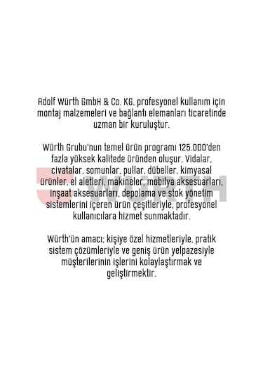 Würth Dizel Ağır Vasıta Yakıt Performans İyileştirici 330 ML