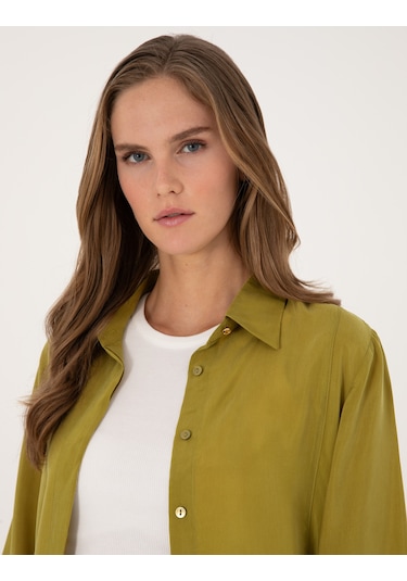 Pierre Cardin Kadın Yeşil Gömlek Desenli 50313652-vr257 Yeşil Pierre Cardin Kadın Yeşil Gömlek Desenli 50313652-vr257 Yeşil