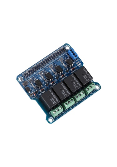 Ximistore9 Raspberry Pi A+/b+/2b/3b İçin 4 Portlu Röle Genişletme Kartı - Yüksek Gerilimli Cihaz Kontrolü, Fotoelektrik Yalıtımı, Led Durum Gösterici