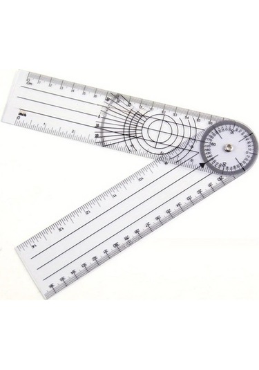 Dream011 1pc Eklem Açı Ölçer Cetvel Multifonksiyonel Pvc Gönye Sanatçılar Ve Öğrenciler İçin 1 Adet