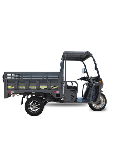 Sfm Express Max 2025 Kabinli Elektrikli 3 Teker 1500 W Tricycle Moped Gri