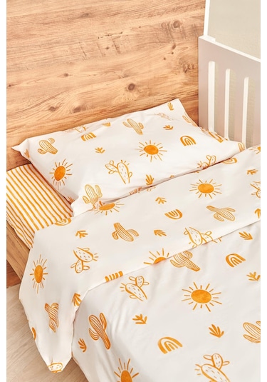 Soley Boho Bebek Nevresim Takımı 100x150 Cm Kiremit