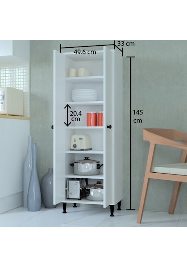 Mobilique Venedik 6 Raflı Mutfak Dolabı