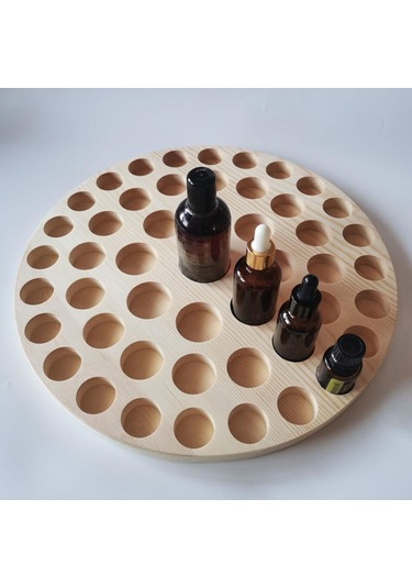 Suntek Uçucu Yağ Ekran Depolama Düzenleyici Raf Ahşap-49-yuva Ahşap 49 Yuva