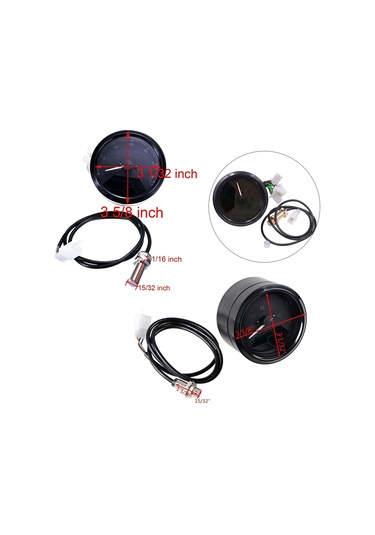 12000rpm 6 Dişli Evrensel Motosiklet Lcd Dijital 199 K16270