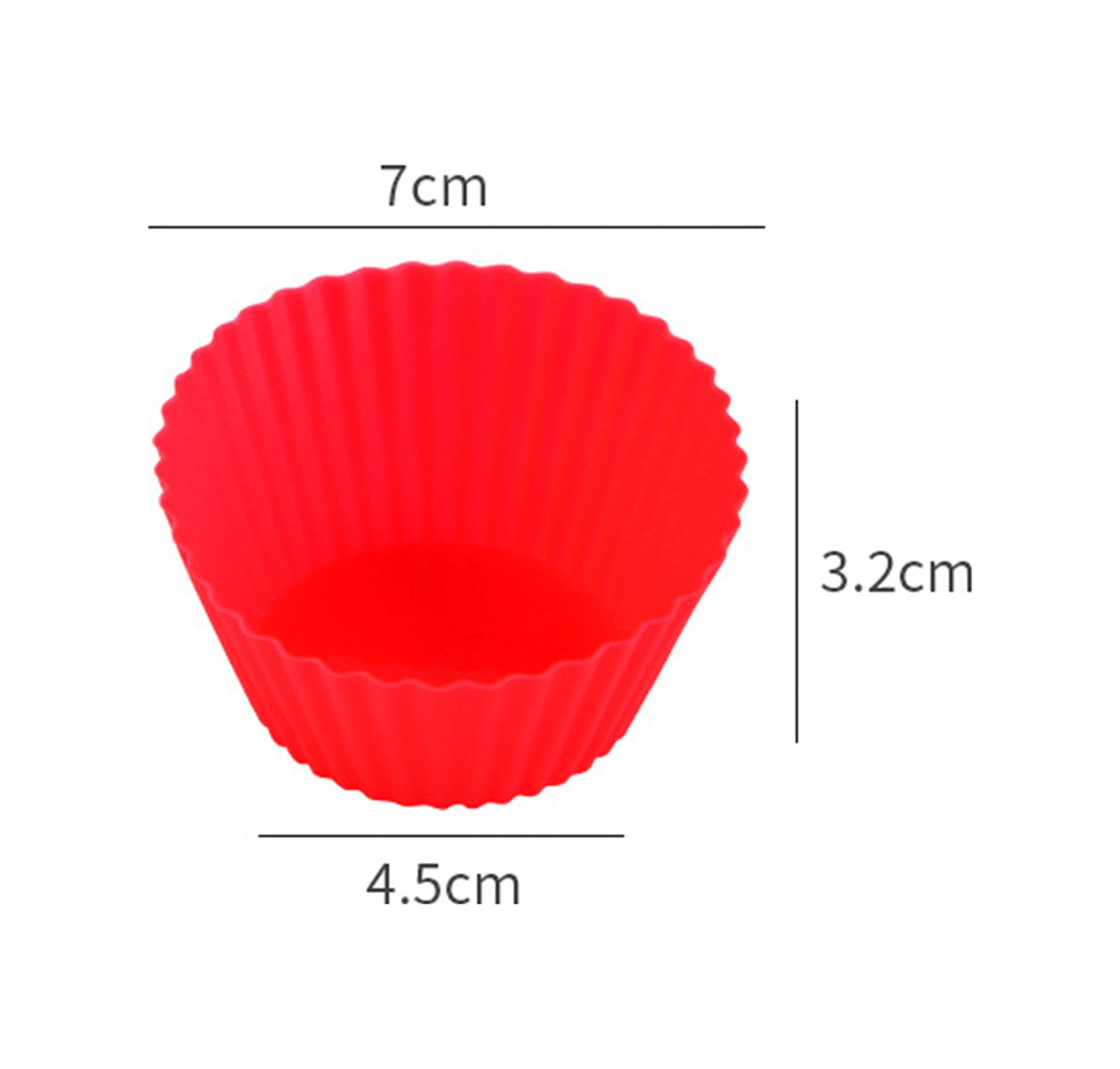 Yunboo Yemek Kalitesi Silikon 12 Adet 6 Renkli Muffin Kasesi - Fırın Uygun, Tekrarlı Kullanım, Anti Yapışkan Pastry Ve Cupcake Kalıbı Çok Renkli