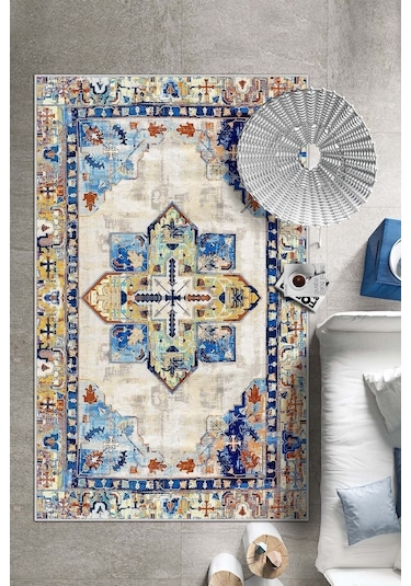 West Home Dijital Baskı Yıkanabilir Kaymaz Taban Mutfak Halısı Salon Halısı Ve Yolluk Wh 536 Multy