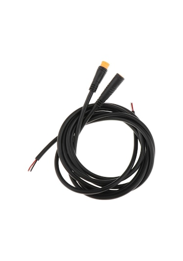 Suntek Elektrikli Bisiklet Uzatma Kablosu Tel 2pin 3-pimli Siyah