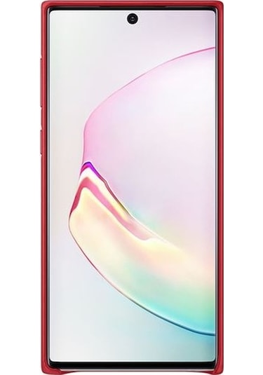 Samsung Note10 Deri Kılıf Kırmızı - Ef-vn970lregww