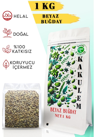 Kakulem Sertifikalı Tavuk Güvercin Yemi Yemlik Beyaz Buğday 1 Kg