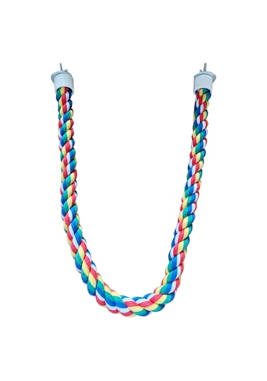 Vkemall Kuş İçin Pamuk İpi Tırmanma Perçesi, 105cm Uzunlukta, Tırmanma Ve Kucağıma Oyuncağı, Kuşların Koordinasyonunu Geliştirir