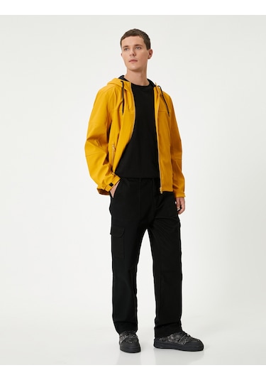 Koton Mevsimlik Ceket Slim Fit Fermuarlı Sarı 5wam20065hw Sarı