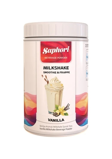 Saphori Vanilya Aromalı Milkshake & Smoothie İçecek Tozu 1 Kg 1 KG