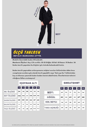 Kadın Antrasit Normal Kalıp Basic Beli Lastikli Kapüşonlu Oversize Mevsimlik Alt Üst Eşofman Takımı Cmre7367 Antrasit