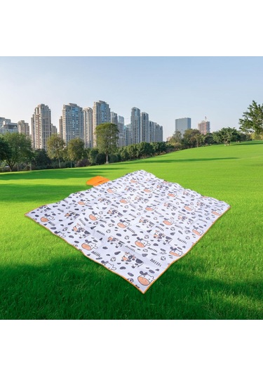 Homyl Piknik Battaniyesi Su Geçirmez Katlanabilir Kamp Yaz 200x200cm Beyaz