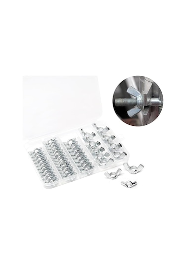 Venoa Dks115 Galvanizli Kelebek Somun Seti Çantalı 115 Parça Diğer