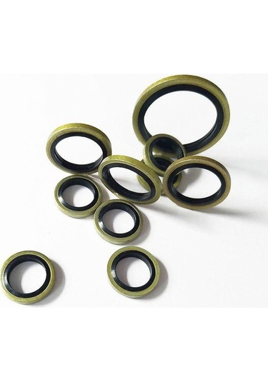 Pazly 100 Adet Gümrüklü Conta Sızdırmazlık Halkaları Seti - Yağ Tahliye Vidası Kombinasyonu - Çeşitli Boyutlar