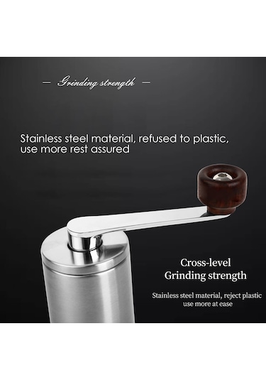 Manuel Kahve Öğütücü, El Kahve Değirmeni, 6 Ayarlanabilir