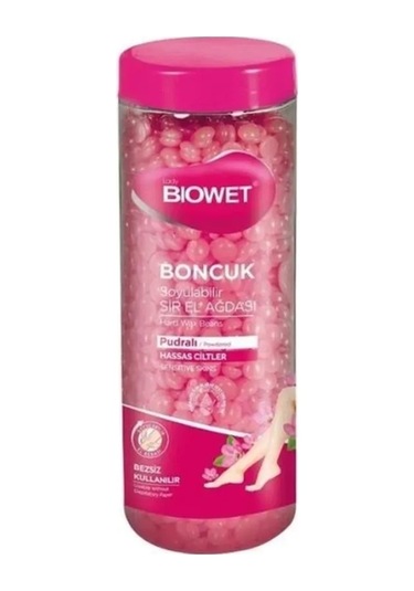 Biowet Hassas Ciltler İçin Pudralı Boncuk Ağda Kutulu 400 G