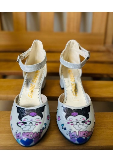 Gala Kuromi Baskılı Topuklu Ayk Gri