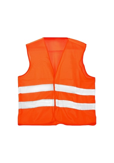 Ikaz Yeleği Fosforlu Reflektörlü Turuncu