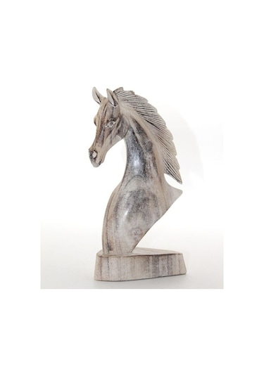 Ahşap At Büstü 25 Cm