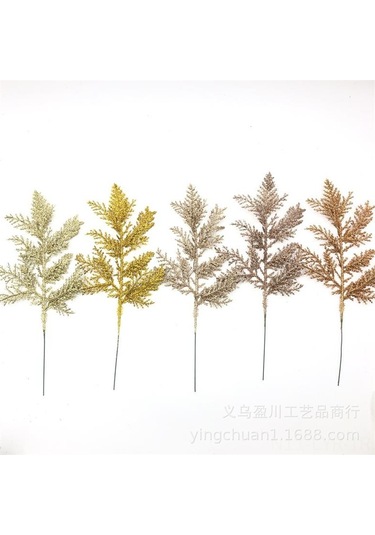 Ranyeek Şampanya Altın 27x13cm Zirve Yapraklı Noel Ağacı/güller/kutular/çerçeveler Dekorasyon: Kullanıması Kolay, Dayanıklı, Ev İçin Konfor Katıyor