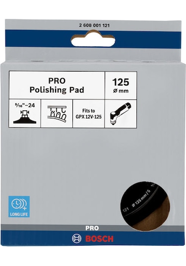 Bosch Pro Cilalama Tabanı 125 Mm , Gpx 12 V-125 Uyumlu - 2608001121
